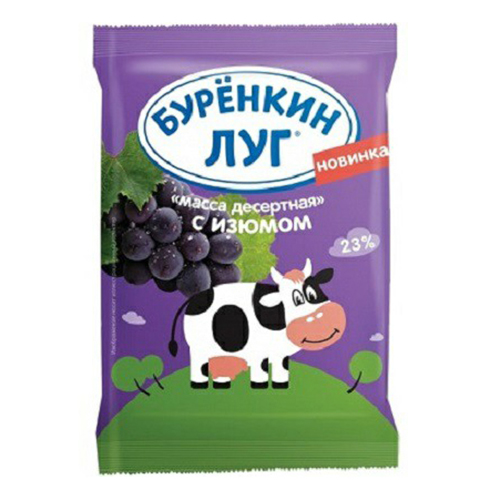 Творожный продукт Буренкин луг с изюмом 23% 180 г