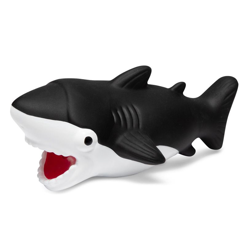 фото Фигурка для собак triol, акула, 125 мм, черно-белая
