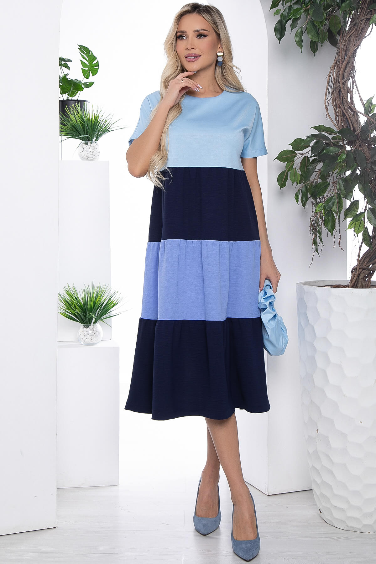 

Платье женское LT Collection Легкость голубое 50 RU, Голубой, Легкость