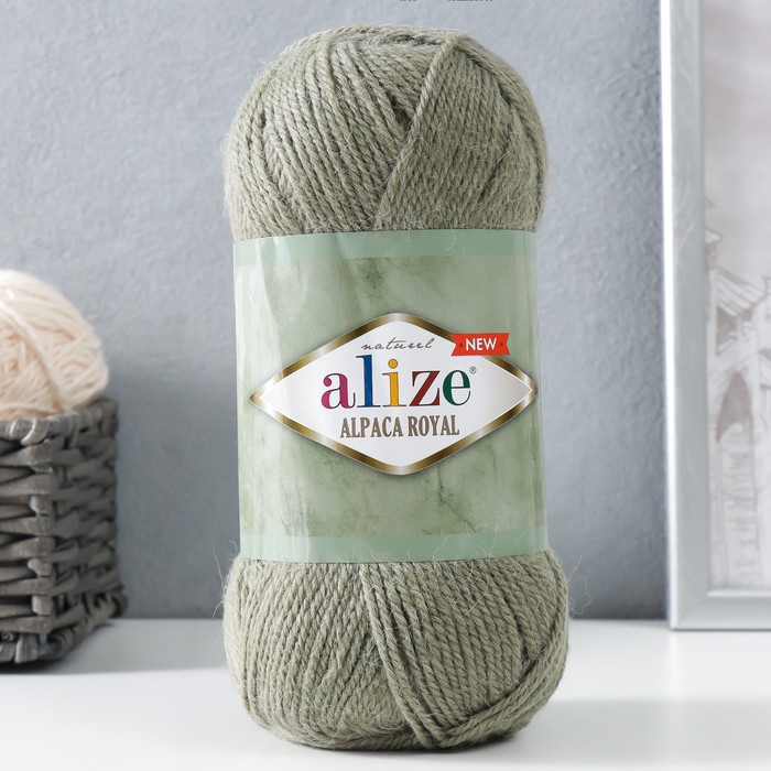 

Пряжа Alize Alpaca Royal New 15% альпака, 30% шерсть, 55% акрил 250м/100гр 285, Зеленый