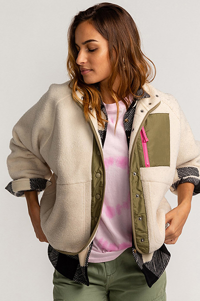 

Толстовка женская Billabong U3WA01-BIF0 белая XL, U3WA01-BIF0