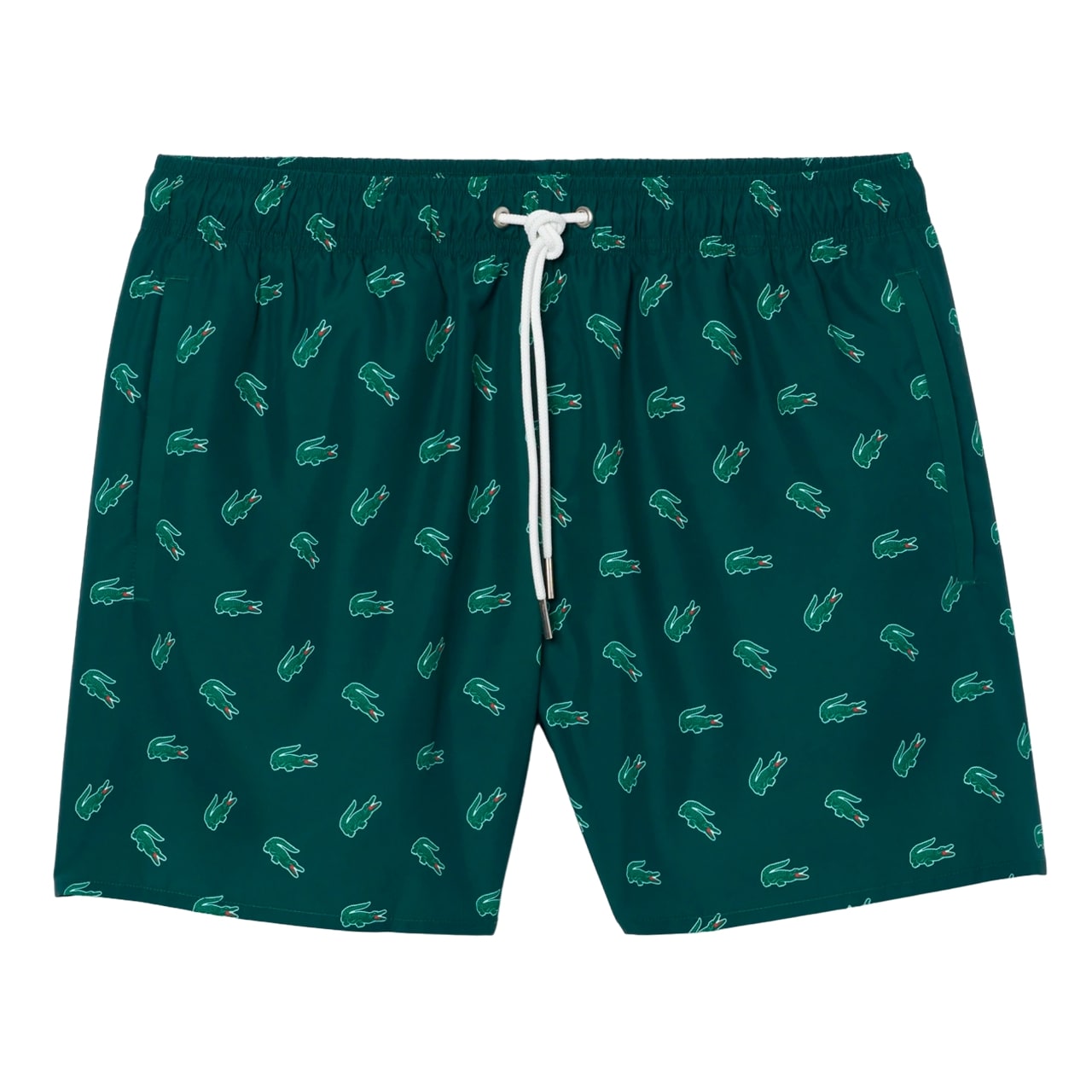 Пляжные шорты мужские Lacoste Crocodile Print Swim зеленые L 13507₽