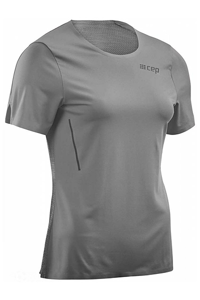 фото Футболка cep run short sleeve shirt, grey, s