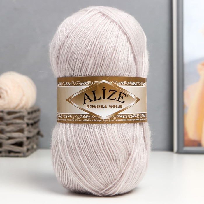 

Пряжа Alize Angora Gold 20% шерсть, 80% акрил 550м/100гр 168, Розовый