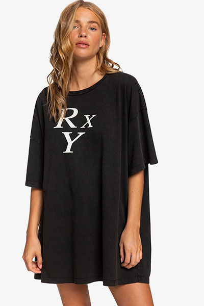 

Футболка женская Roxy H and K Gold Moment черная ONE SIZE, H and K Gold Moment
