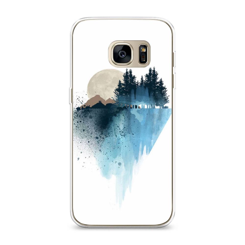 

Чехол Awog на Samsung Galaxy S7 edge "Горы 5", Голубой, 24650-4