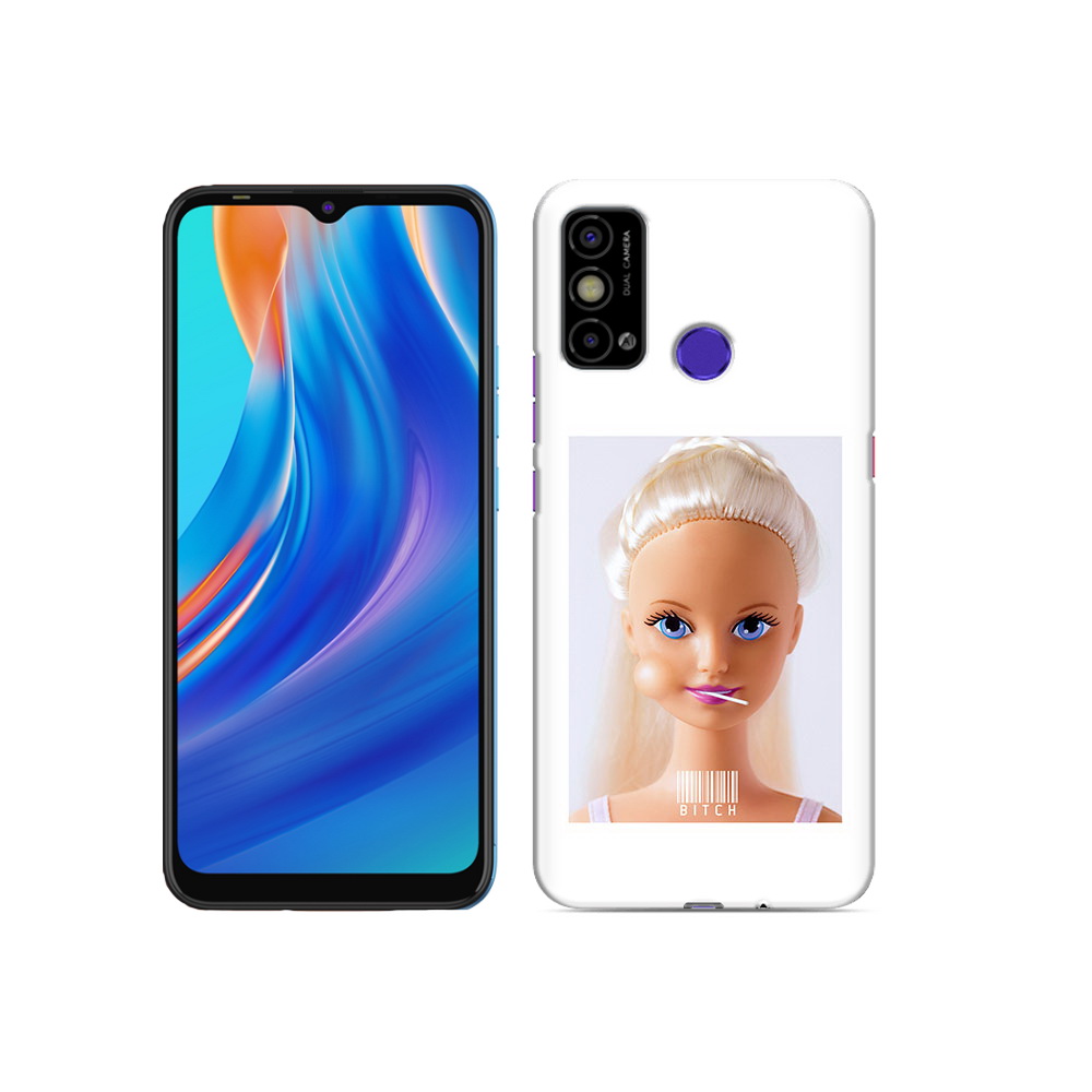 

Чехол MyPads Tocco для Tecno Spark Go барби, Прозрачный, Tocco