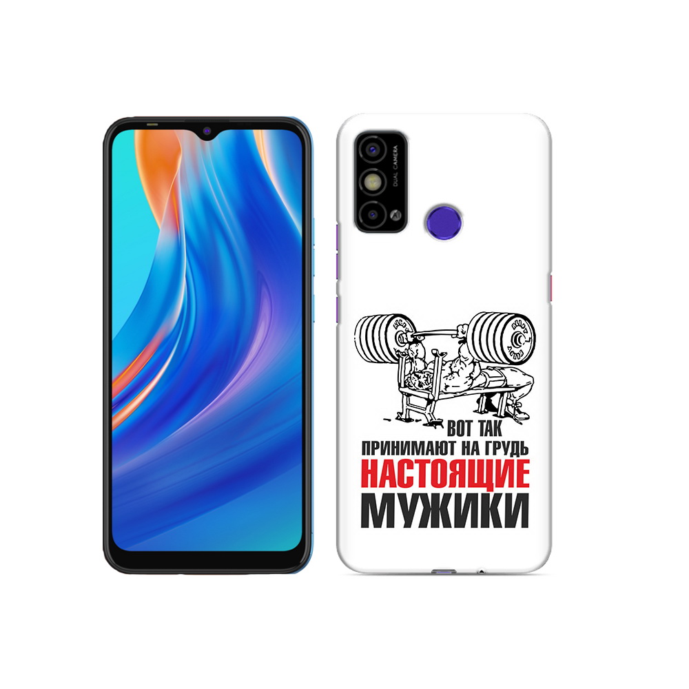 

Чехол MyPads Tocco для Tecno Spark Go бодибилдинг для мужиков, Прозрачный, Tocco