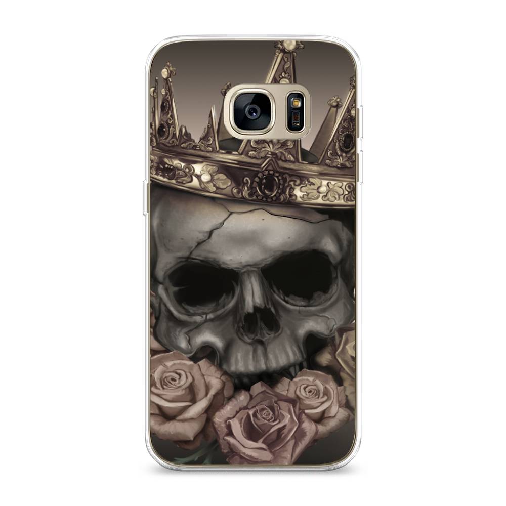 

Чехол Awog на Samsung Galaxy S7 edge "Череп 22", Серый;черный;бежевый, 24650-9