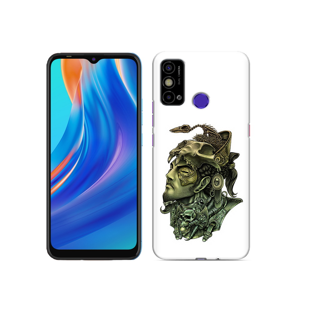 

Чехол MyPads Tocco для Tecno Spark Go бронзовый воин, Прозрачный, Tocco