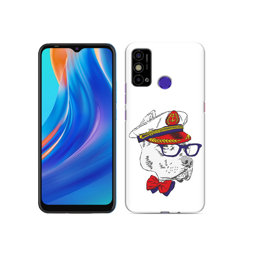 

Чехол MyPads Tocco для Tecno Spark Go бульдог, Прозрачный, Tocco