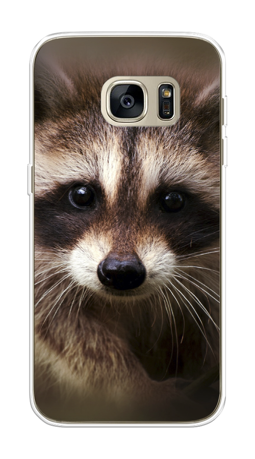 

Чехол Awog на Samsung Galaxy S7 edge "Енот", Коричневый, 24650-1