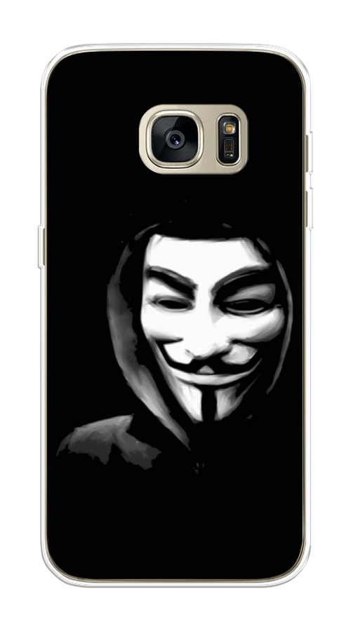 

Чехол Awog на Samsung Galaxy S7 edge "Анонимус", Черный;серый;белый, 24650-5