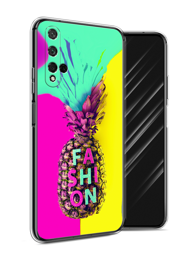 

Чехол Awog на Honor 20 "Кислотный ананас", Желтый;розовый;голубой, 69550-10
