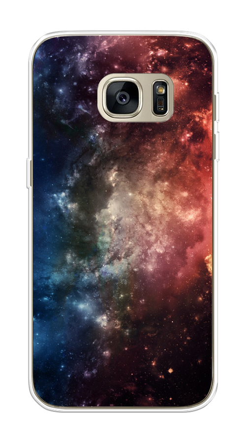 

Чехол Awog на Samsung Galaxy S7 edge "Космос", Синий;бежевый;красный, 24650-4