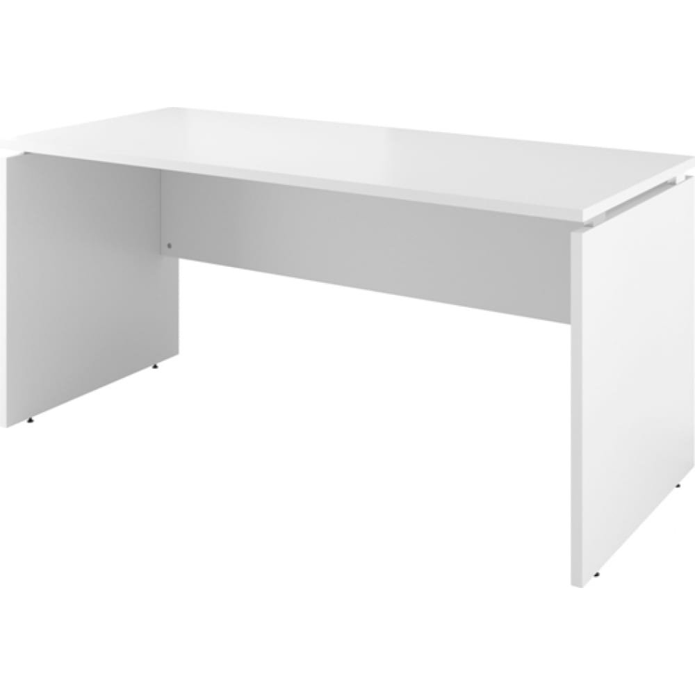 

Прямой стол Монолит 1600x700x750 белый 30 ДБ04