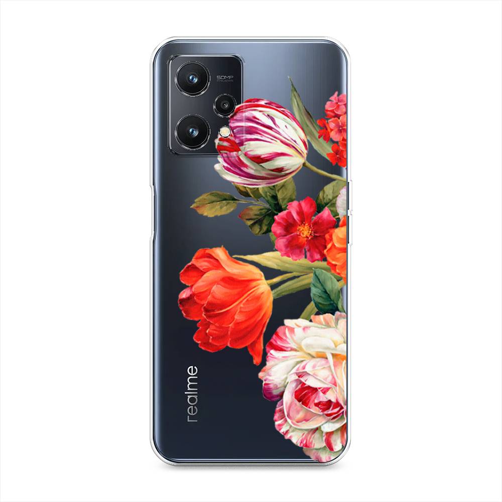 

Силиконовый чехол "Весенний букет" на Realme 9 5G, Разноцветный