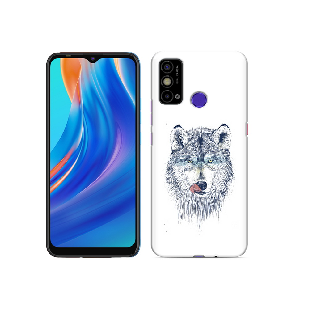 

Чехол MyPads Tocco для Tecno Spark Go голодгый волк, Прозрачный, Tocco