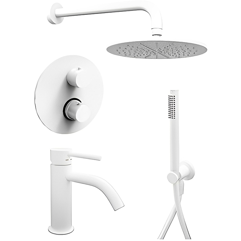 

Комплект смесителей Paffoni Light KITLIQ018BO071 Белый матовый