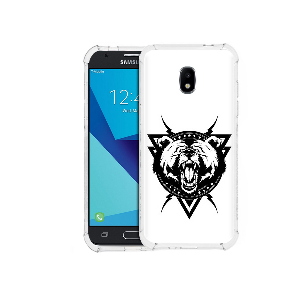 

Чехол MyPads Tocco для Samsung Galaxy J3 (2017) медведь в треугольнике (PT74067.575.464), Прозрачный, Tocco