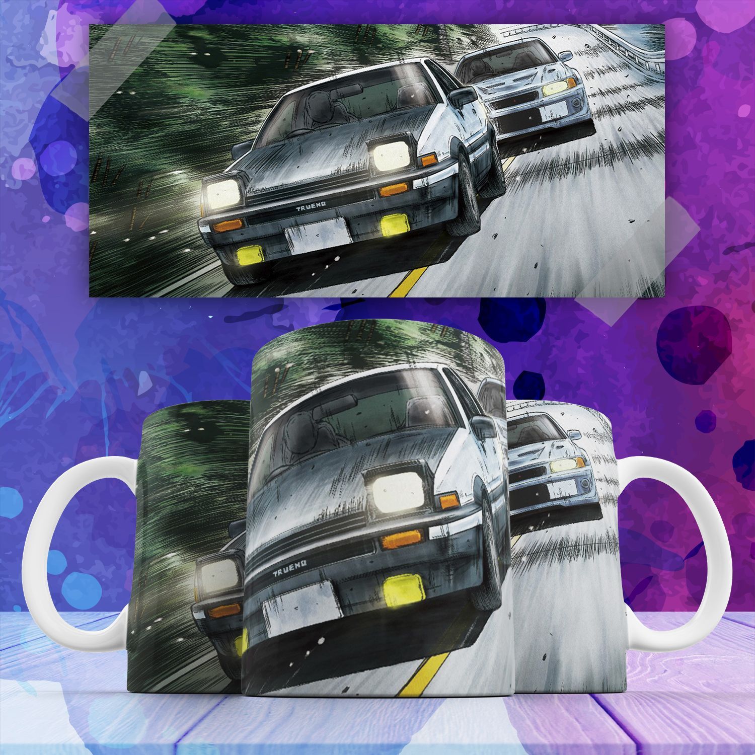 

Кружка аниме инициал ди стадия первая Initial d first stage 330 мл