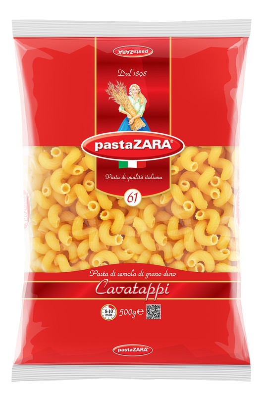 

Макаронные изделия PastaZara сavatappi 500 г