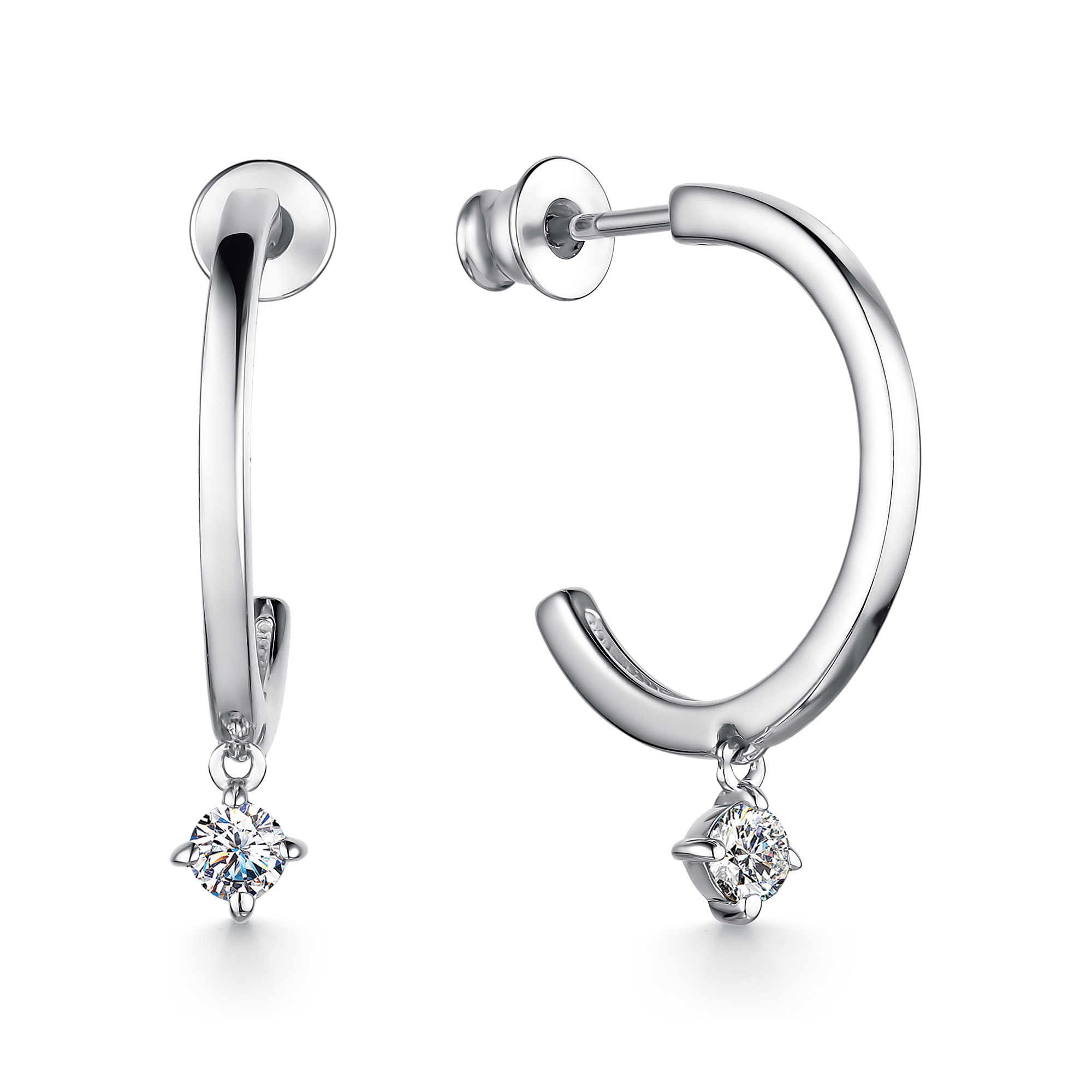 

Серьги из серебра с Swarovski 02-2474/00СВ-00 АЛЬКОР, 02-2474/00СВ-00