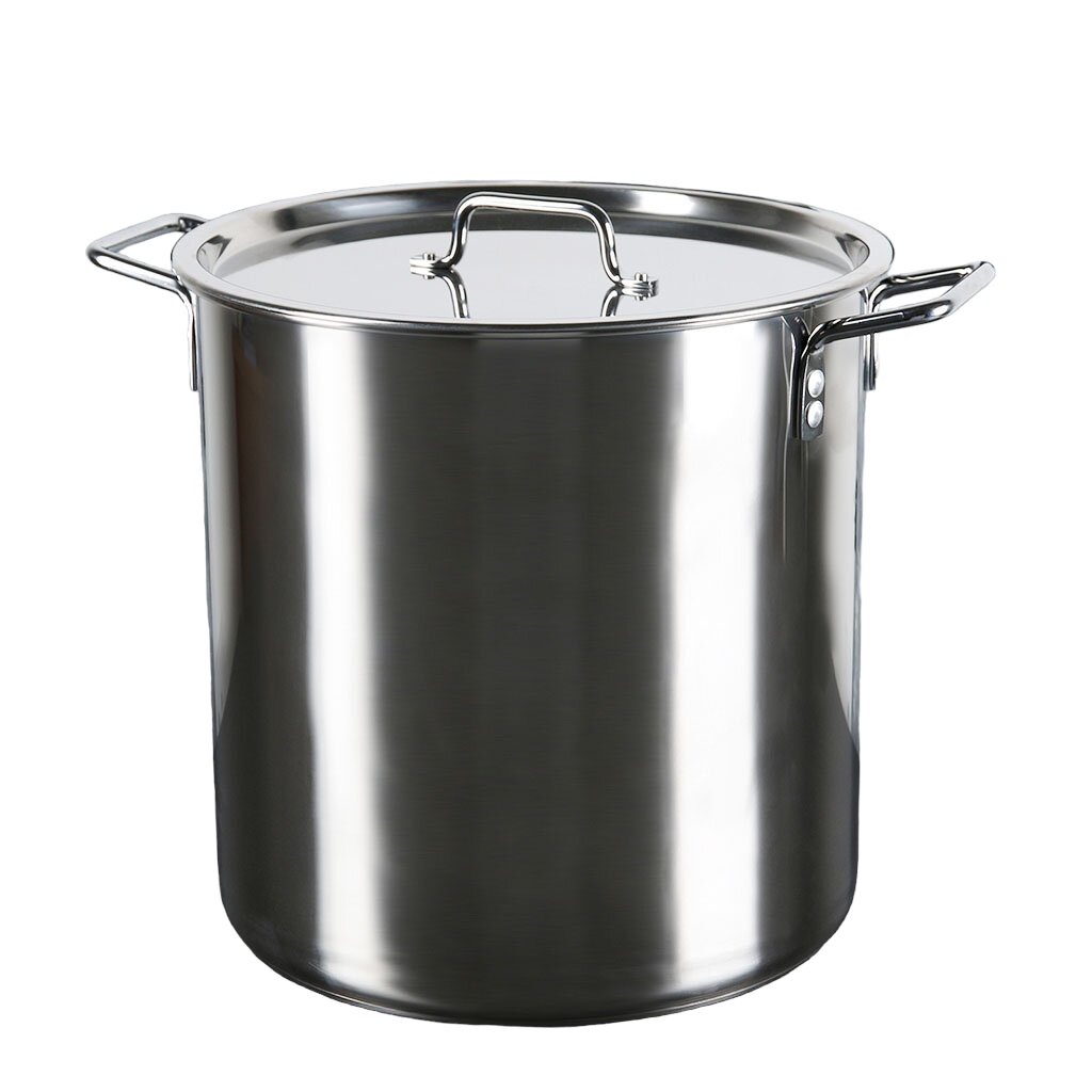 

Котел 30 л 35х36 см клепаные ручки Катунь Общепит КТ-ОБ-31 В, Серебристый