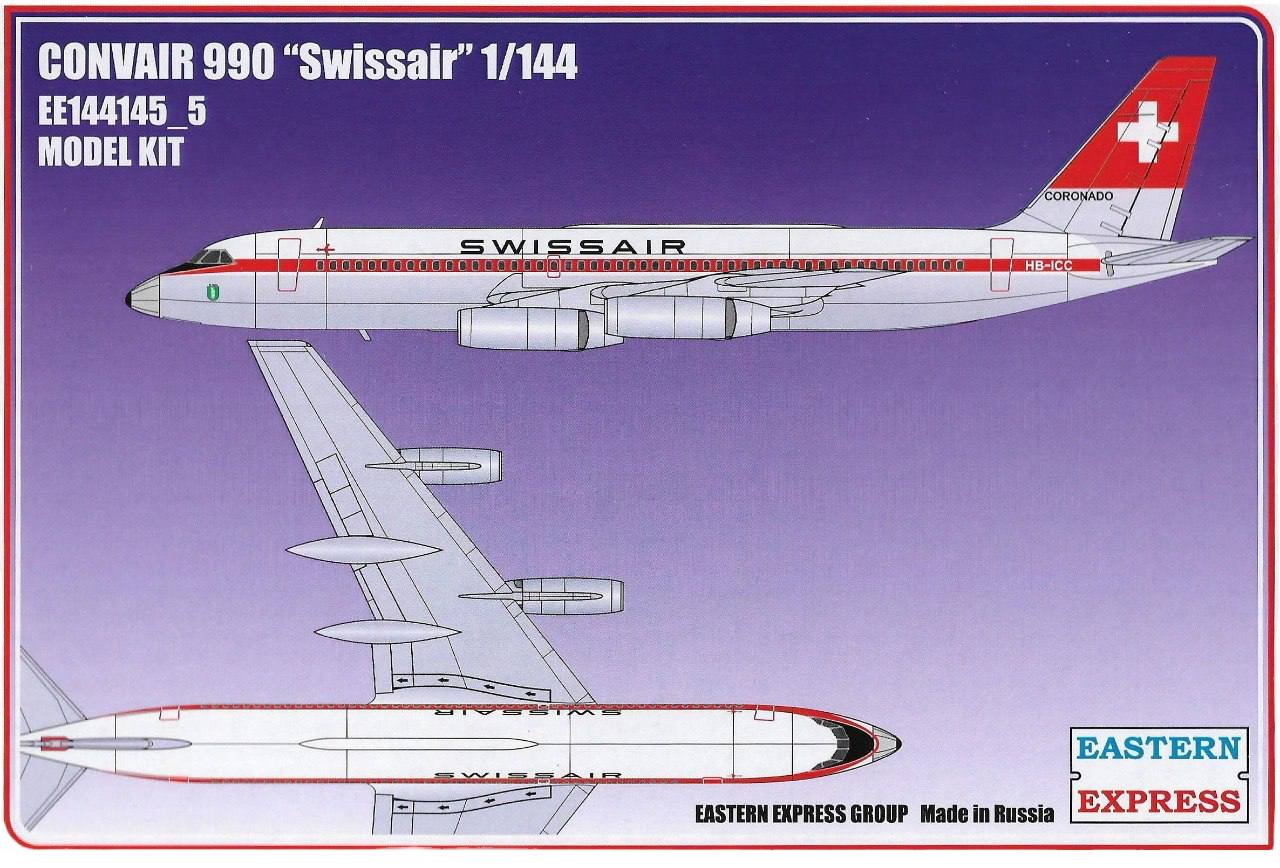 

ЕЕ144145_5 Авиалайнер CV990 SWISSAIR