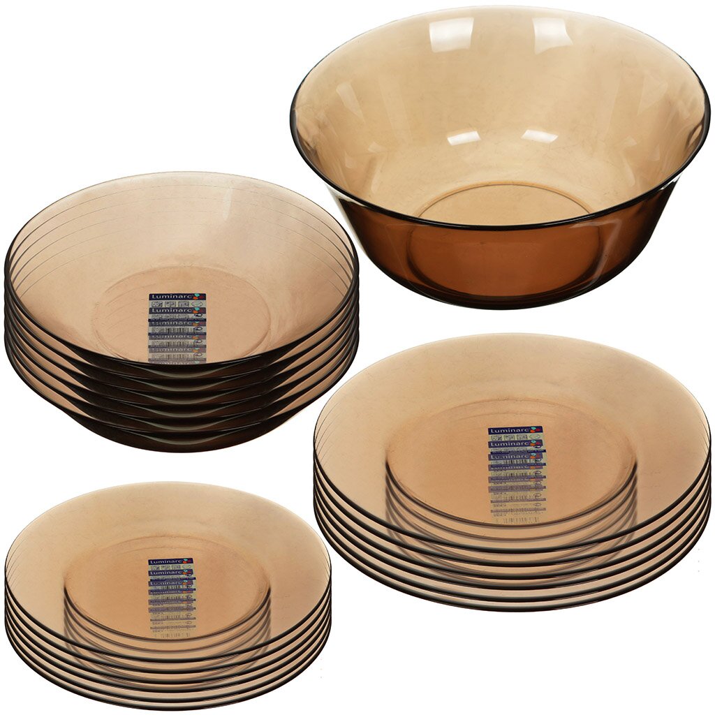 

Сервиз столовый 19 предметов на 6 персон Luminarc Ambiante Eclipse H0092/L5176, Коричневый