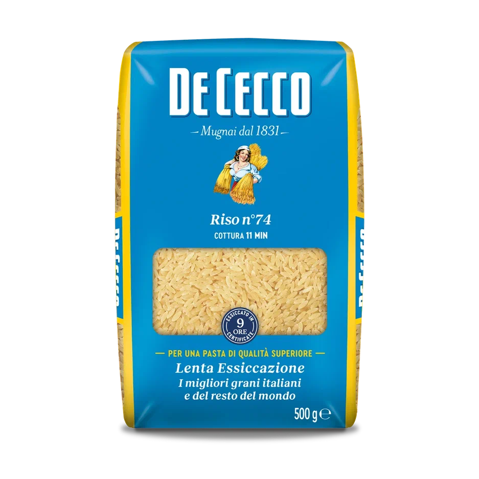 Макароны De Cecco ризо, №74, 500 г