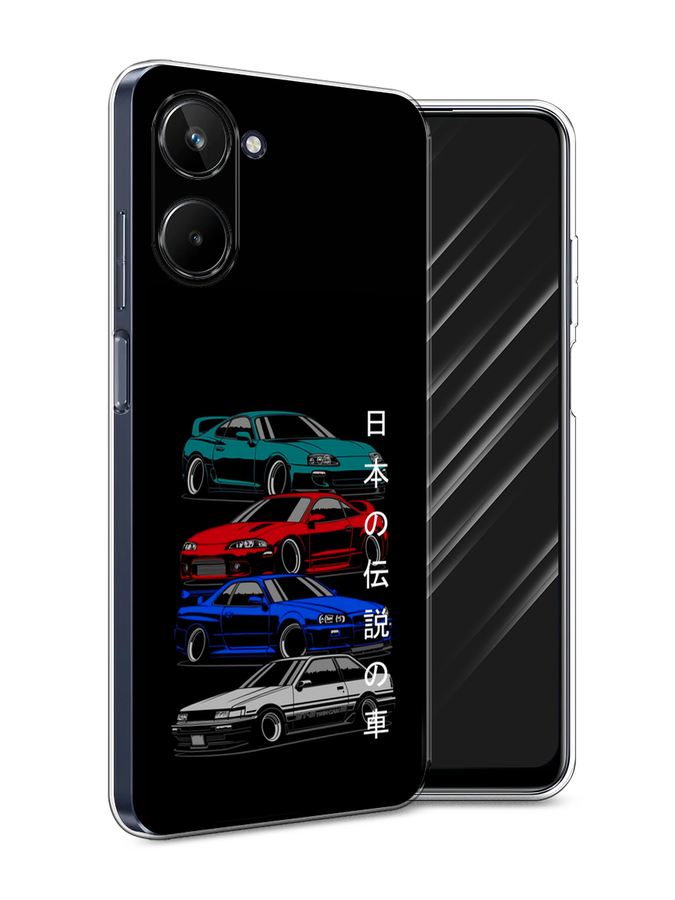 

Чехол Awog на Realme 10 5G "JDM Legend cars", Зеленый;красный;синий, 2512650-5