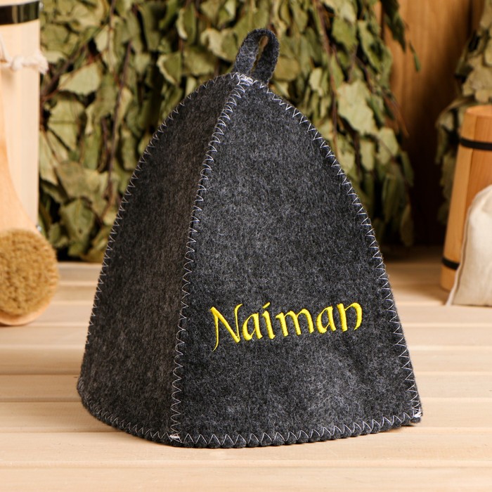 

Шапка для бани Naiman с вышивкой -; - серый, Naiman