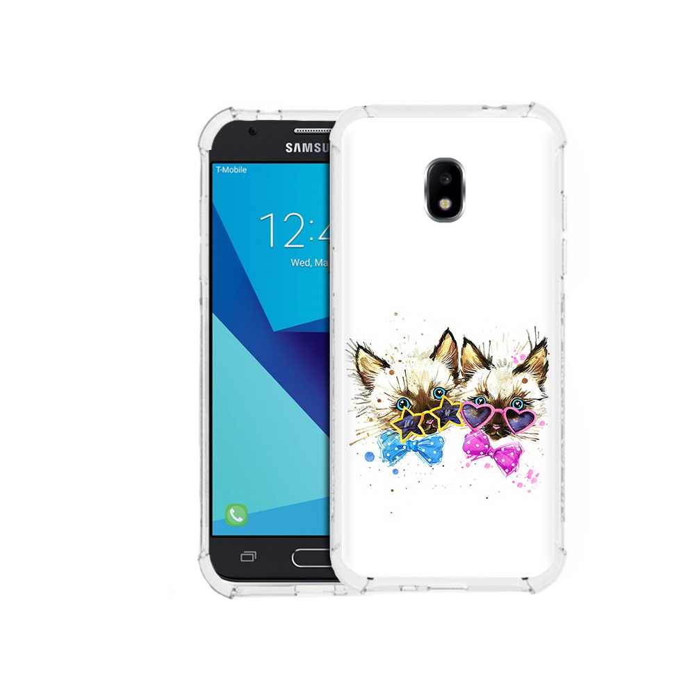 

Чехол MyPads Tocco для Samsung Galaxy J3 (2017) милые котята (PT74067.575.474), Прозрачный, Tocco