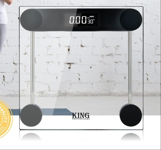 

Весы напольные King KC-6013 прозрачный, черный, KC-6013