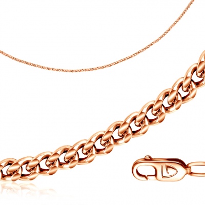 

Цепочка из серебра 60 см Эстет Т5Ц050450101П, Т5Ц050450101П