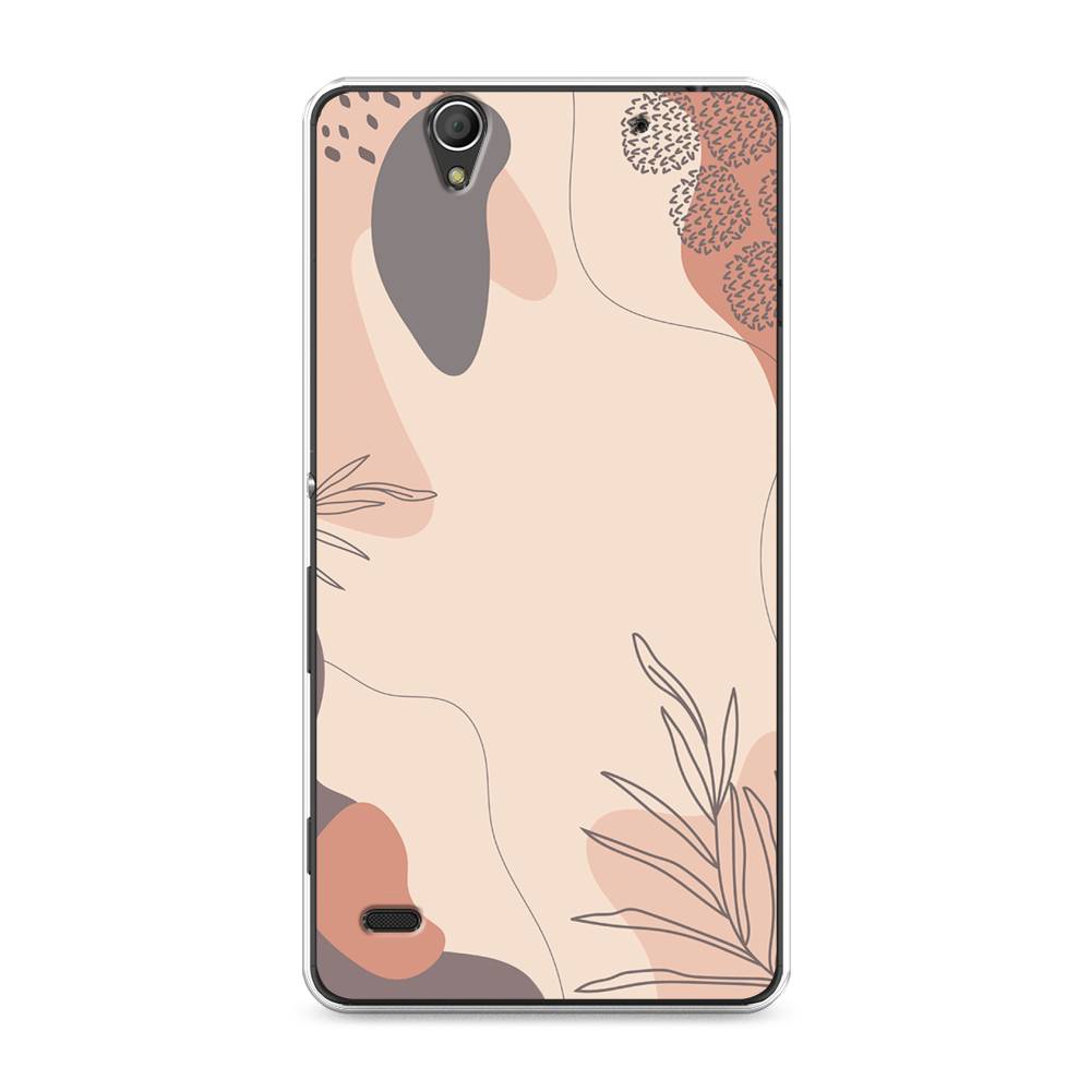 

Чехол на Sony Xperia C4 "Нюдовые тона", Коричневый;серый, 52650-4