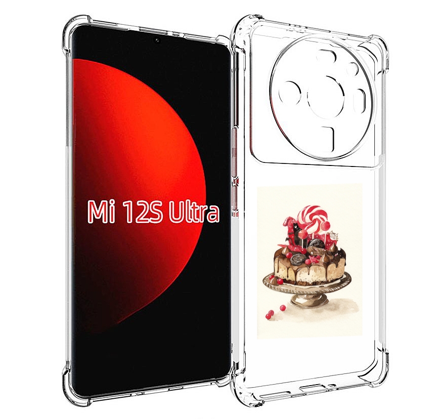 

Чехол MyPads вкусный торт для Xiaomi 12S Ultra, Прозрачный, Tocco