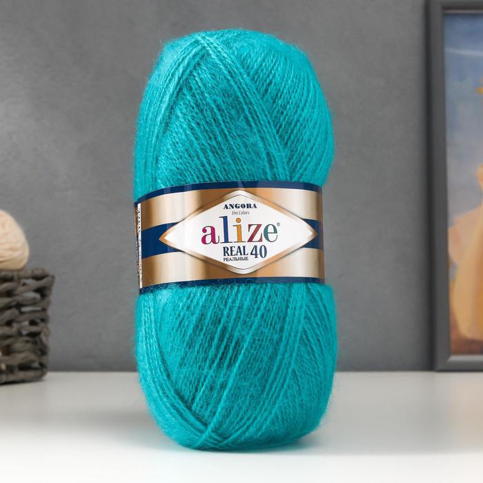

Пряжа Alize Angora real 40 60% акрил, 40% шерсть 480м/100гр 570, Бирюзовый