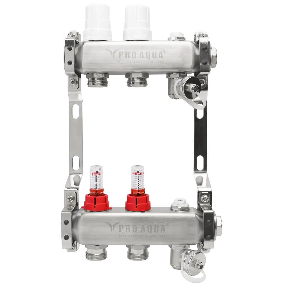 Коллекторная группа ProAqua со встроенными расходомерами 1