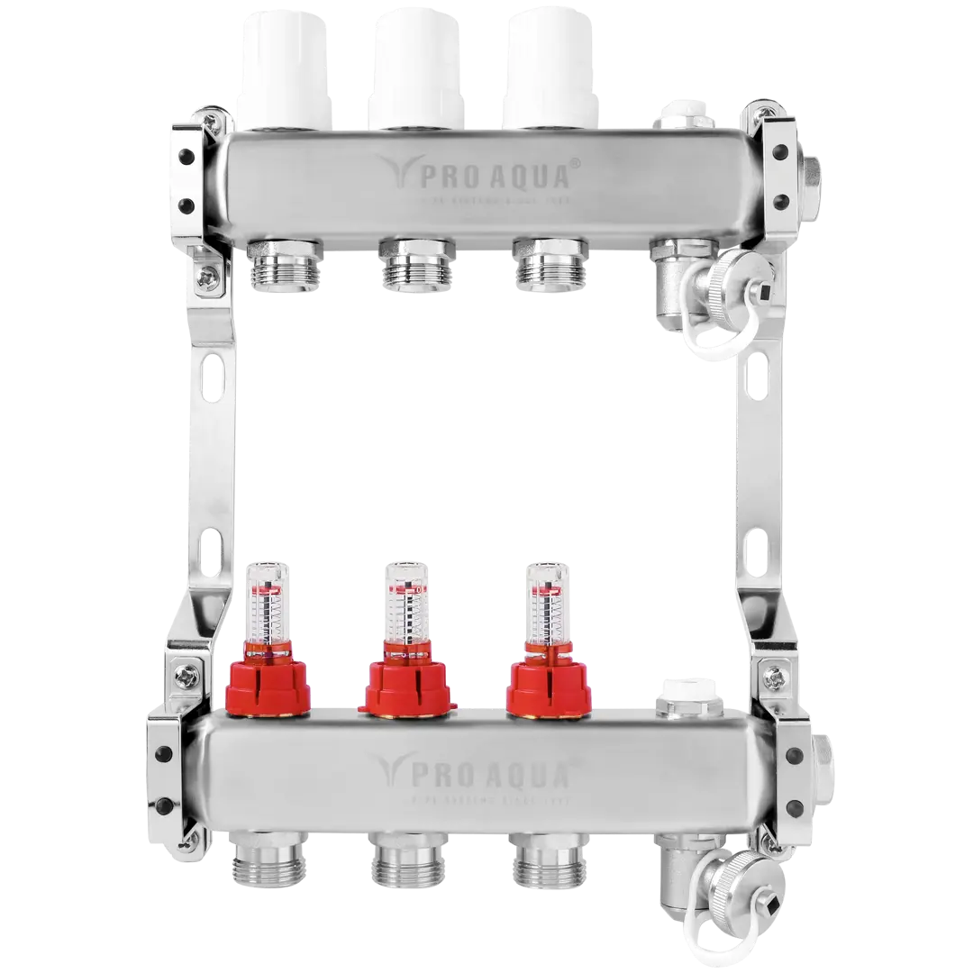 Коллекторная группа ProAqua со встроенными расходомерами 1
