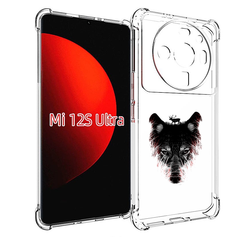 

Чехол MyPads волк в траве для Xiaomi 12S Ultra, Прозрачный, Tocco
