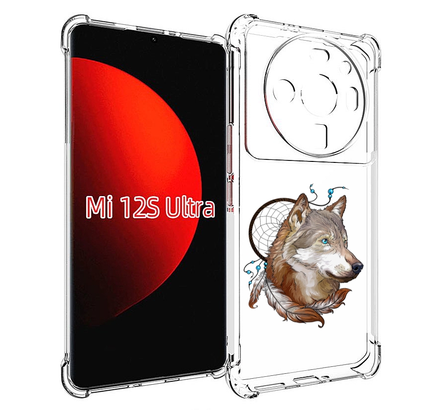 

Чехол MyPads волк и ловец снов для Xiaomi 12S Ultra, Прозрачный, Tocco