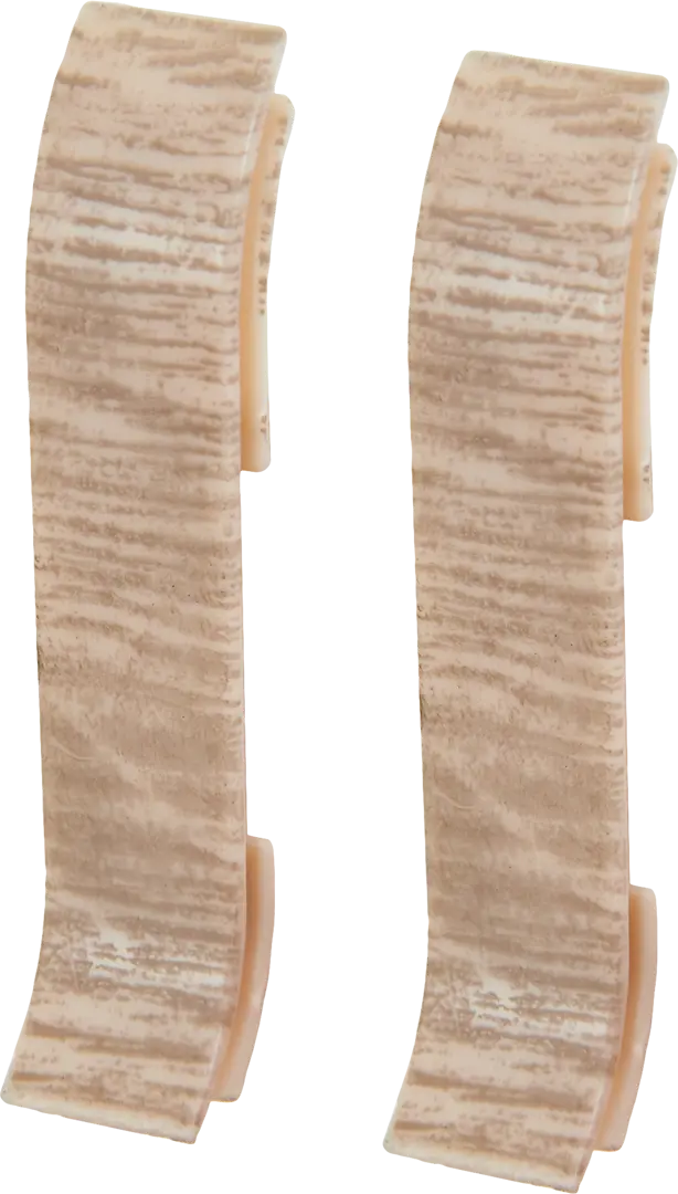 Соединитель для плинтуса «Дуб Деревенский», высота 62 мм, 2 шт. соединитель для плинтуса lider 62 мм 145м дуб деревенский 2 шт