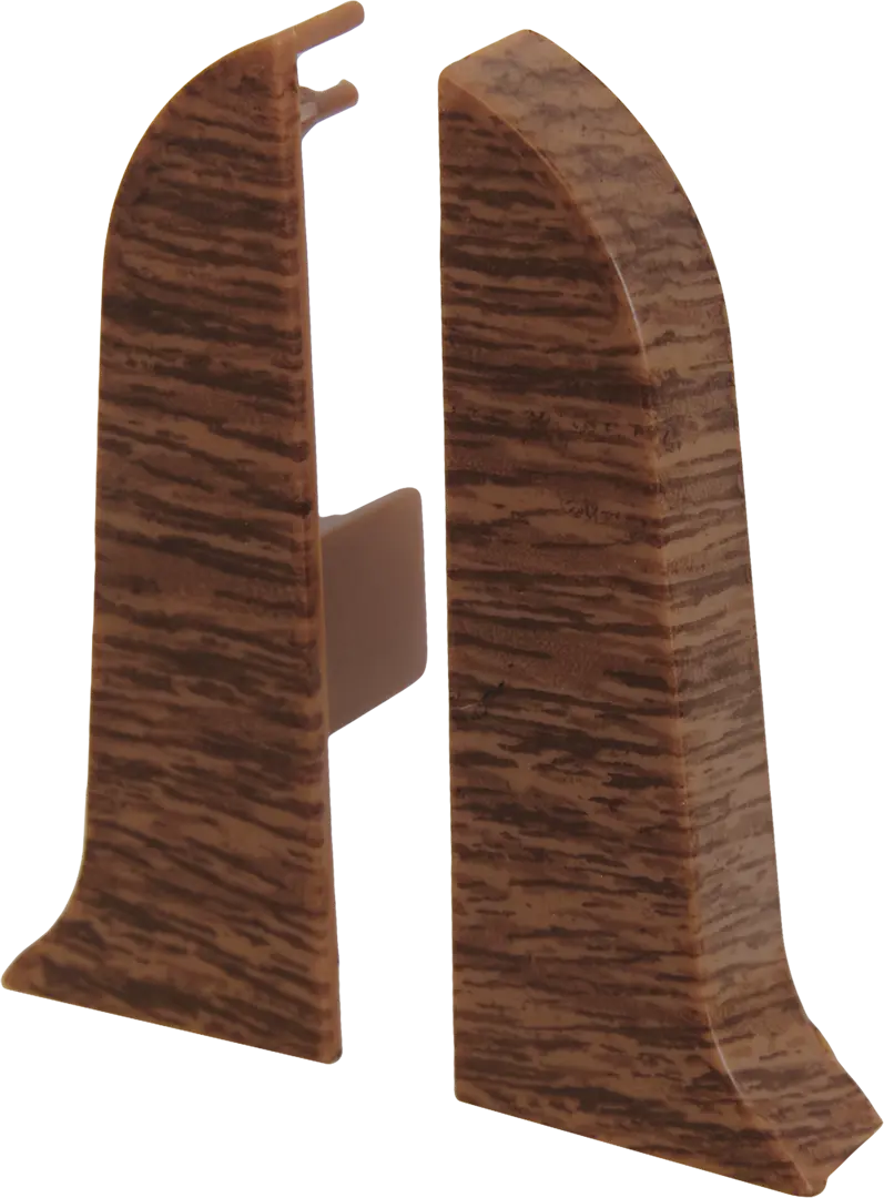 Заглушки для плинтуса «Дуб Натуральный», высота 62 мм, 2 шт. соединитель для плинтуса дуб натуральный высота 62 мм 2 шт