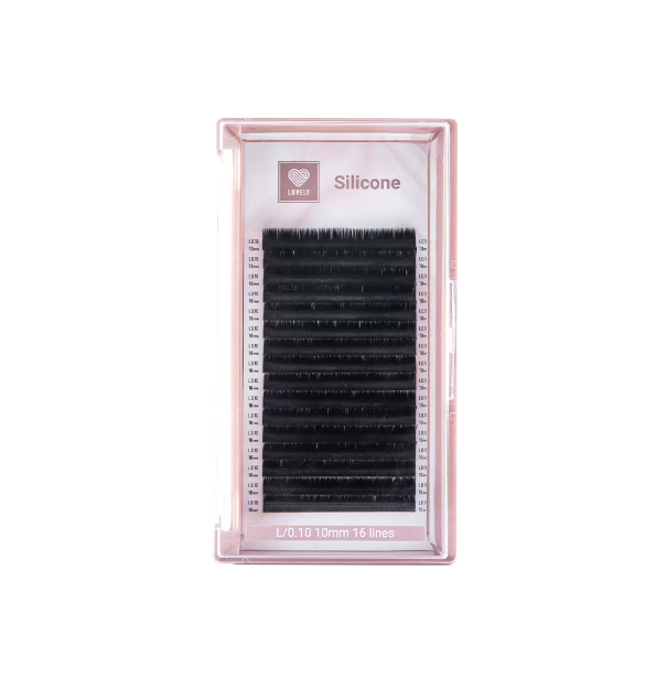 

Ресницы Lovely Silicone 16 линий CC 0.10 15 мм, Черный, 4627201822291