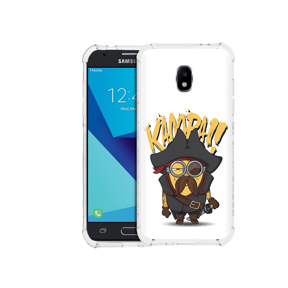 

Чехол MyPads Tocco для Samsung Galaxy J3 (2017) миньон пират (PT74067.575.476), Прозрачный, Tocco