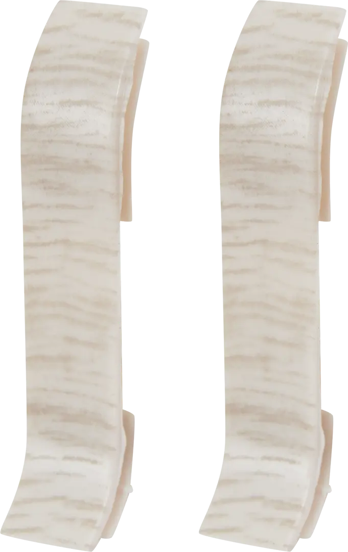фото Соединитель для плинтуса «дуб силк», высота 62 мм, 2 шт. leader