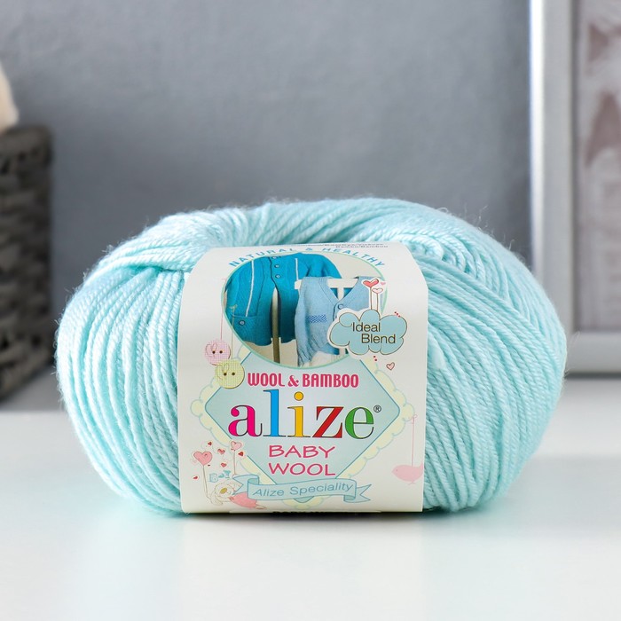 фото Пряжа alize baby wool 40% шерсть, 40% акрил, 20% бамбук 175м/50гр 522