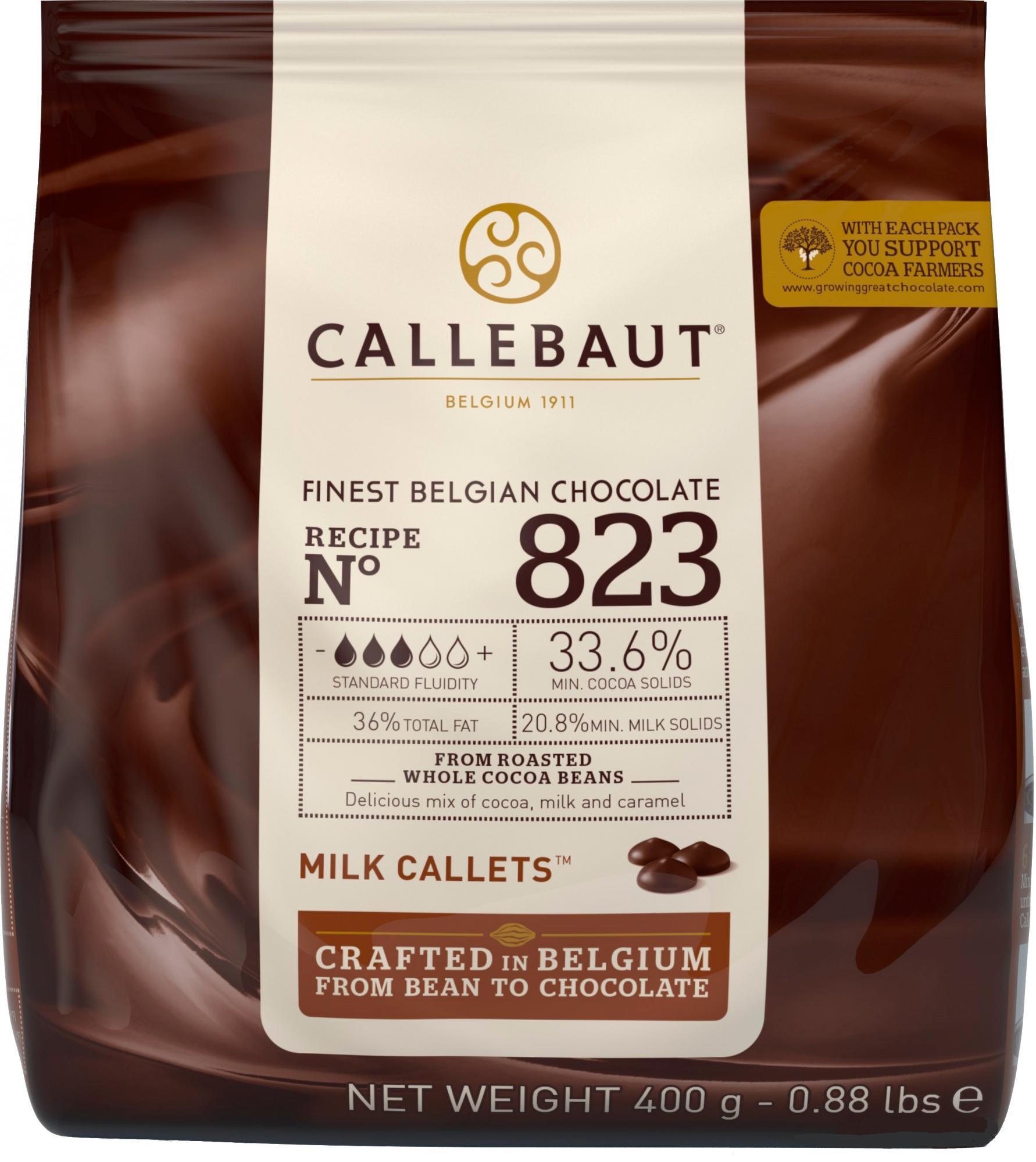 Шоколад молочный Callebaut 400г 33,6% какао Бельгия